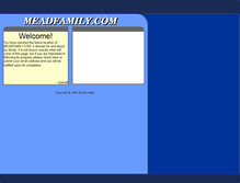 Tablet Screenshot of meadfamily.com
